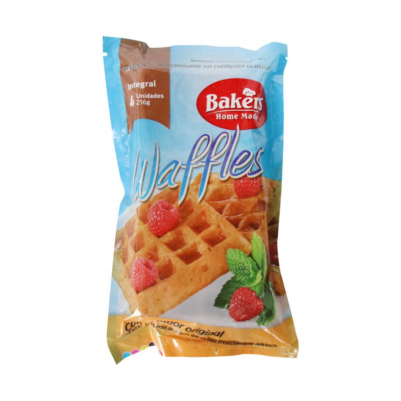 WAFFLES INTEGRALES BAKERS 4U 216G