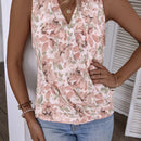 LUNE Blusa con estampado floral de gasa