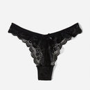 Lenceria De Encaje Con Frente De Lazo Para Panty