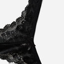 Lenceria De Encaje Con Frente De Lazo Para Panty