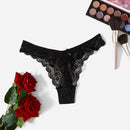 Lenceria De Encaje Con Frente De Lazo Para Panty