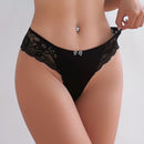 Lenceria De Encaje Contrastante Con Panty