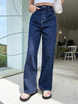 DAZY Jeans De Cintura Alta Con Piernas Anchas