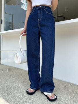 DAZY Jeans De Cintura Alta Con Piernas Anchas