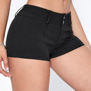 Shorts en mezclilla talle bajo