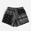 WYWH Shorts con estampado de paisley de cintura con cordon