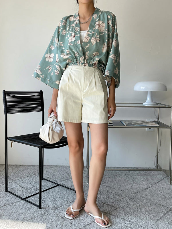 DAZY Blusa De Manga Dolman Y Estampado Floral Sin Camisola