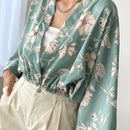 DAZY Blusa De Manga Dolman Y Estampado Floral Sin Camisola