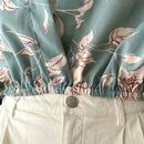 DAZY Blusa De Manga Dolman Y Estampado Floral Sin Camisola
