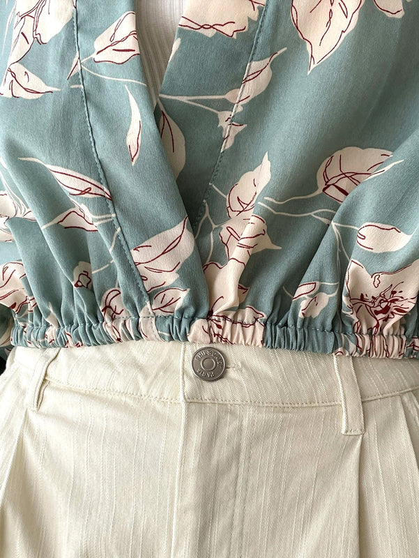 DAZY Blusa De Manga Dolman Y Estampado Floral Sin Camisola