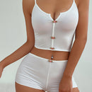 Set de lenceria aplique de cuello notch