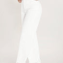Jeans unicolor bajo crudo