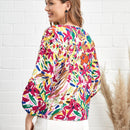 EMERY ROSE Blusa con estampado de manga farol