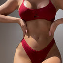 unicolor con abertura Brasier & Set bragas