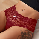 Ropa Interior De Encaje Con Decoracion De Lazo Y Transparencias
