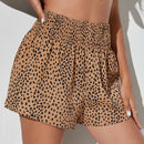 VCAY Shorts con estampado de cintura fruncido