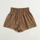 VCAY Shorts con estampado de cintura fruncido