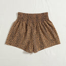 VCAY Shorts con estampado de cintura fruncido