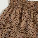 VCAY Shorts con estampado de cintura fruncido