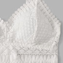 Bralette Triangular De Encaje, Lenceria