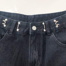 DAZY Jeans Rectos De Cintura Alta