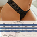 FINETOO Bragas con encaje floral transparente