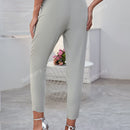 Sollinarry pantalones de cintura con volante con cinturon