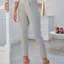 Sollinarry pantalones de cintura con volante con cinturon