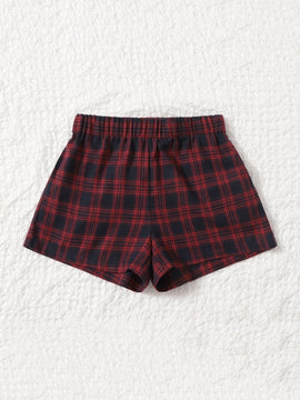 Shorts Bolsillo A cuadros Casual