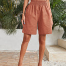 EZwear Shorts de pierna ancha de cintura elastica