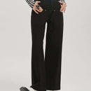 DAZY Jeans con boton de pierna ancha