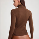 BIZwear Jersey cuello alto tejido de canale ropa de trabajo