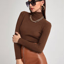 BIZwear Jersey cuello alto tejido de canale ropa de trabajo