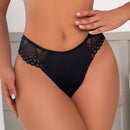 Tanga Sexy Sin Costura Con Encaje A Contraste