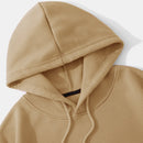 Ezwear capucha unicolor con cordon crop con forro termico