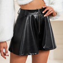 BAE Shorts de talle alto PU