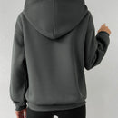 Moosta sudadera con capucha y cordon mujer, estampado "overrensando", otono