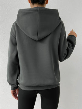 Moosta sudadera con capucha y cordon mujer, estampado "overrensando", otono