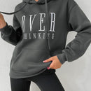 Moosta sudadera con capucha y cordon mujer, estampado "overrensando", otono