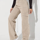 Jeans de talle alto con bolsillo lateral