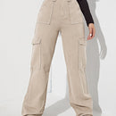 Jeans de talle alto con bolsillo lateral