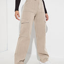 Jeans de talle alto con bolsillo lateral