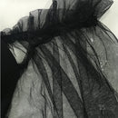 Eilly Bazar vestido ajustado de manga farol de malla transparente