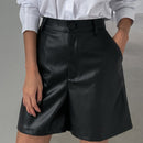 DAZY Shorts De Bolsillo Inclinado De Pu