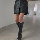 DAZY Shorts De Bolsillo Inclinado De Pu