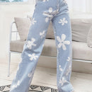 Jeans de pierna recta con estampado floral