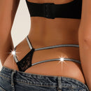 Encaje Brillo Cinta Ropa Interior Panty