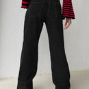 EZwear Jeans con diseno de cadena de pierna ancha