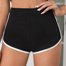 SXY Shorts estampado de esqueleto unido en contraste