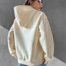 Moosta sudadera con capucha y cordon mujer, estampado "overrensando", otono